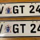 VGT242 Victorian Slimline Euro number plates